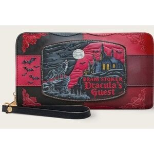 Dracula's Guest Wallet Goth Halloween New NWT Grunge Emo Excellent Vampire